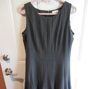 Calvin Klein Gray Pleated Dress 12